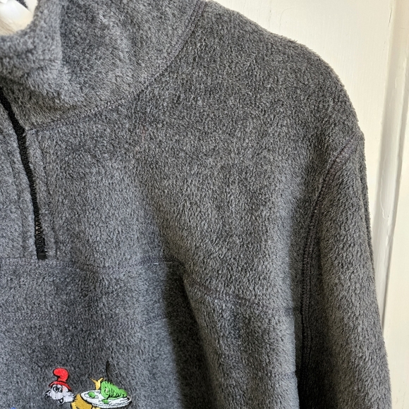 Dr. Seuss Gray 1/4 Zip Pullover, Sz XL - Picture 6 of 9